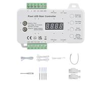 Wzxksoac Controller Luci Pixel per Scale LED con Sensore di Movimento Controller LED RGB con Controller per Illuminazione Scale con Sensore di Luce Diurna