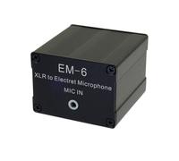 Wzxksoac Convertitore di Pickup della Scheda Audio Em-6 XLR A 3,5 mm Amplificatore Microfono Elettrofono Microfono da 3,5 mm in Miscelatore Audio