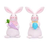 Wzxksoac Decorazioni Coniglietto Pasquale Decorazioni Figurina Coniglietto di Peluche Coniglio Farcito Regali di Pasqua per Decorazioni per la Casa su Vassoi A più Livelli