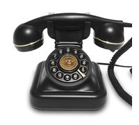 Wzxksoac European Retro Wedding Audio Message Book Birthday Voice Blessing Message Decoration Phone Voice Guest Book Phone Black