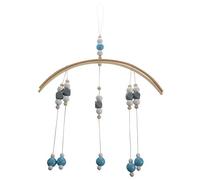 Wzxksoac Giocattoli Mobili per Bambini Sonaglio Perle di Legno Lettino per Bambini Appeso Campanelli Eolici per Neonato Campana Camera per Bambini Decorazione Fotografia Puntelli