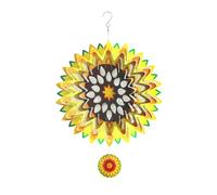 Wzxksoac Girandola A 3D Girasole Decorazione da Giardino Campanella A in Metallo 3D per Appendere la Decorazione del Cortile