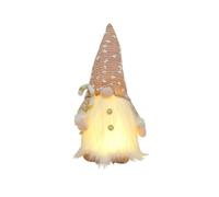 Wzxksoac Gnomi di Natale in Peluche per Decorazioni Natalizie Bambola Rudolph con Luce A LED Elfo Volto Ornamento Regali di Natale Capodanno-Un Durevole Facile da Usare 30 X 15 cm