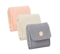 Wzxksoac Mini Borsa da Viaggio per Gioielli Organizer Portatile con Chiusura Design Pieghevole per Anelli, Orecchini, Collane