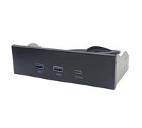 Wzxksoac Pannello Frontale USB per PC 2 Porte USB 3.2 GEN1 5 Gbps + 1 Porta Type-C 10 Gbps/20 Gbps Hub per Desktop 5,25 Pollici Floppy Drive bay