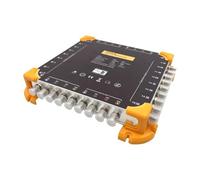 Wzxksoac Ricevitore Digitale Multi-Switch Satellitare 9-Ingressi 16-Uscite Diseqc 2.0 Switch in Cascata 9-Ingressi 4.0dB 950-2150MHz