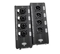 Wzxksoac RJ45 CAT5 Network A 4 Canali 3pin XLR/per Il Segnale Audio Extender DMX512 Adattatore di Doratura per Studio di Registrazione Audio