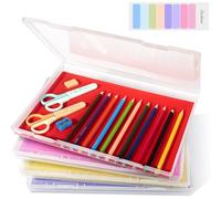 Wzxksoac Scatola per la Conservazione di Foto Scrapbook 4 Pezzi, Adatta per Dimensioni Lettera 8,5" X 11,5", per Proteggere Scrapbook, Forniture per Ufficio e Documenti.