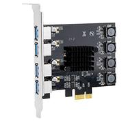 Wzxksoac Scheda di Espansione PCI-E USB 3.0 Un 4 Porte PCI Express Slot di Supporto per Adattatore USB 3.0 PCI-EX1/X4/8/X16
