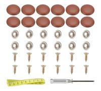 Wzxksoac Set di 12 Bottoni in Pelle per Rivestimento di Sedili Auto, Tetto RV, Adatti per Mobili Tufted, Letto, Divano, Sedia,