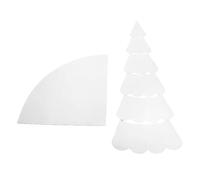 Wzxksoac Set di Modelli per Quilting A Forma di Albero di Natale Fai-Da-Te, Righello da Cucito Fatto A Mano, Strumento Multifunzionale per Modelli di Cucito da 12 Pollici.