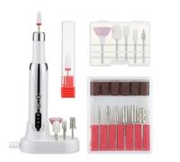 Wzxksoac Set Trapano Elettrico per Unghie, Affilacoltelli per Unghie, Utensile Professionale per Levigare Le Unghie, Smerigliatrice per Unghie