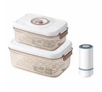 Wzxksoac Sigillatrice Sottovuoto Automatica Intelligente con Set Contenitori Degli Alimenti con Chiusura Sottovuoto Barattolo Sigillato con Scatola per Conservazione Sottovuoto 1,2 L/2,1 L