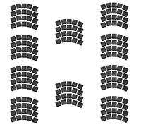Wzxksoac Square Sedia da Tavolo Piedino Tubo Tubo Inserto Tappo 25mmx25mm 200Pz Nero