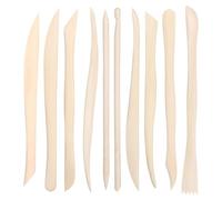 Wzxksoac Strumenti di Modellazione 'Argilla, 6,2 "Strumenti di Scultura di Argilla In Legno A Doppia Estremità Liscia, Strumenti di Strumenti Argille Polimeriche