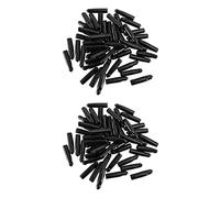 Wzxksoac Tappo Versatore di Gomma Nero Tappo di Liquore Coperchio Versatore Dispenser Beccuccio Copri-Polvere (96)
