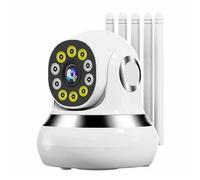 Wzxksoac Telecamera IP PTZ Wireless con Visione Notturna A Colori Dual Band 2.4G e 5G, AI, Rilevamento del Movimento Umanoide, Baby Monitor, Spina UE