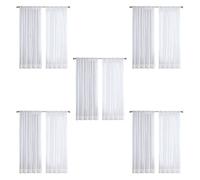 Wzxksoac Tende nel Tulle Super Morbido 10Pcs Super Morbide per la Decorazione del Soggiorno Velo Moderno nel Chiffon Voile Trasparente