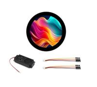 Wzxksoac Visualizza Touch Rotondo da 3,4 Pollici 800x800 Risoluzione Schermata IPS Multi-Touch Supporta AI Voice Interaction