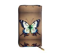 WZYCWB 19,1 x 10,4 cm di lunghezza, grazioso portafoglio in pelle a forma di farfalla, scomparto con cerniera grande capacità, un buon regalo per gli amici, nero, Taglia unica