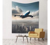 WZYCWB Aereo ad alta quota stampato decorativo da appendere alla parete 152,4 x 129,5 cm - adatto per feste in campeggio decorazione domestica