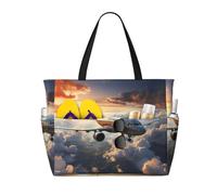 WZYCWB Airplanes are soaring Borsa da viaggio stampata da spiaggia per nuoto e fitness/shopping al supermercato/vacanze al mare