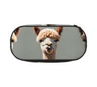 WZYCWB Alpaca Avatar - Astuccio portamatite di grande capacità, multifunzione, portatile e resistente, per ufficio e scuola, Nero , Taglia unica, Beauty Case