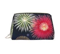 WZYCWB Alpaca Avatar - Borsa cosmetica da donna, in pelle stampata, elegante, morbida, resistente, Splendid Fireworks, Taglia unica