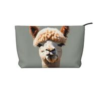 WZYCWB Alpaca Avatar - Borsa per cosmetici in velluto a coste, da donna, portatile, con cerniera, adatta per viaggi e conservazione quotidiana, cosmetici