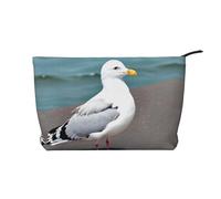 WZYCWB Alpaca Avatar - Borsa portaoggetti per articoli da toeletta, essenziale per organizzare cosmetici e prodotti per la cura della pelle., Gabbiano carino, Taglia unica