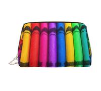 WZYCWB Alpaca Avatar - Trousse in pelle stampata per cosmetici, elegante e portatile, Pastelli Colorati, Taglia unica