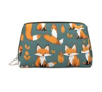 WZYCWB Alpaca Avatar - Trousse in pelle stampata per cosmetici, elegante e portatile, Volpe gialla, Taglia unica