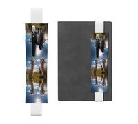 WZYCWB alpaca - Segnalibro regolabile in pelle, perfetto per il rientro a scuola, regalo di Natale, portapenne in pelle