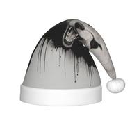 WZYCWB Angry Howling Wolf Patterns Fun Christmas Party Hat Class Party Activity Holiday Christmas Decoration Hat