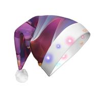 WZYCWB Angular Blocks - Cappello da Babbo Natale con motivo a blocchi angolari, in peluche, per Natale, Capodanno ed eventi di festa