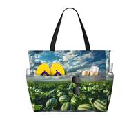 WZYCWB anguria campo stampato borsa da viaggio spiaggia per nuoto e fitness/supermercato shopping/vacanza al mare