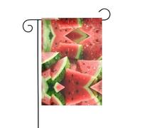 WZYCWB Anguria con gocce Bandiere decorative da giardino stampate, piccole bandiere impermeabili per esterni, decorazione per atmosfera festosa