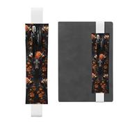 WZYCWB Antilope nera con fiori Astucci per matite Diario, portapenne in PVC e portapenne con elastici e segnalibri sono le migliori scelte regalo.