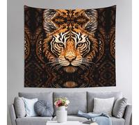 WZYCWB Arazzo con motivo tigre bianco baffo, perfetto per il soggiorno o la camera da letto, crea una casa calda e invitante