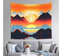 WZYCWB Arazzo da parete stampato con alba luminosa, 152 x 130 cm, perfetto per il soggiorno o la camera da letto murales