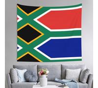 WZYCWB Arazzo da parete stampato con bandiera del Sud Africa, 152 x 130 cm, perfetto per il soggiorno o la camera da letto murales