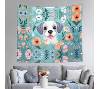 WZYCWB Arazzo da parete stampato con motivo cucciolo, 152 x 130 cm, perfetto per il soggiorno o la camera da letto murales