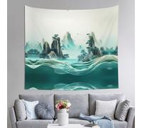 WZYCWB Arazzo da parete stampato con paesaggio setoso, 152 x 130 cm, perfetto per il soggiorno o la camera da letto murales