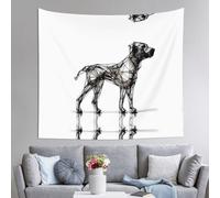 WZYCWB Arazzo da parete stampato modello cucciolo, 152 x 130 cm, perfetto per il soggiorno o la camera da letto murales