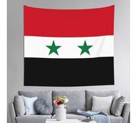 WZYCWB Arazzo stampato con bandiera della Repubblica Araba Siriana, perfetto per il soggiorno o la camera da letto, migliora lo stile della tua casa