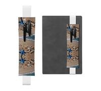 WZYCWB astucci per matite a tema spiaggia con stelle marine, portapenne in PVC e portapenne con elastici e segnalibri sono le migliori scelte regalo.