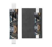WZYCWB Astucci realistici con orso polare Diario, portapenne in PVC e portapenne con elastici e segnalibri sono le migliori scelte regalo.