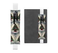WZYCWB Astuccio per matite con diario dell'albero di Natale, portapenne in PVC e portapenne con elastici e segnalibri sono le migliori scelte regalo.