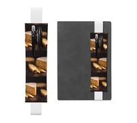 WZYCWB Astuccio per matite con diario formaggio, portapenne in PVC e portapenne con elastici e segnalibri sono le migliori scelte regalo.