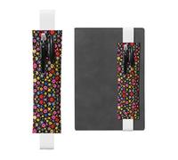 WZYCWB Astuccio per matite con motivo floreale, portapenne in PVC e portapenne con elastici e segnalibri sono le migliori scelte regalo.